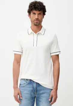 Lacoste tricou polo barbati, culoarea bej, neted, PH8184 imagine