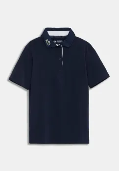 Lacoste tricou polo copii culoarea albastru marin, neted, DJ7429 imagine