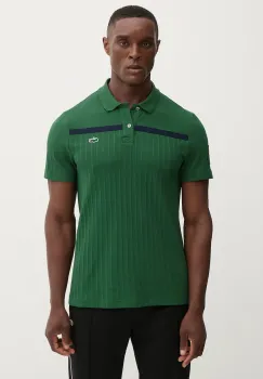 Lacoste tricou polo culoarea alb, uni, DH8960 imagine