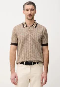 Lacoste tricou polo culoarea gri, cu imprimeu, DH1417 imagine