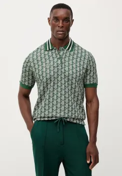 Lacoste tricou polo culoarea gri, cu imprimeu, DH1417 imagine