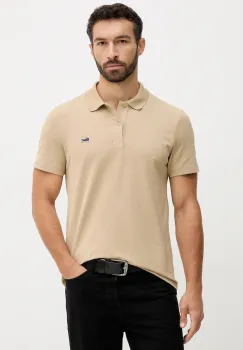 Lacoste tricou polo culoarea maro, uni, DH5522 imagine