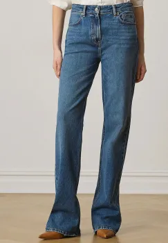 Lauren Ralph Lauren blugi wide leg pentru femei imagine