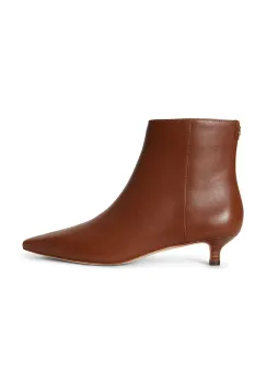Lauren Ralph Lauren botine cu toc cui pentru femei din piele Frncsa Bt Hl imagine