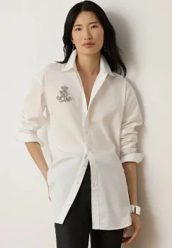 Lauren Ralph Lauren  camasa pentru femei din bumbac imagine