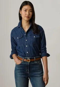 Lauren Ralph Lauren camasa pentru femei din denim imagine