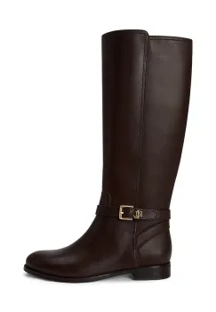 Lauren Ralph Lauren  cizme cu toc plat pentru femei din piele intoarsa Brooke Tll 2 imagine