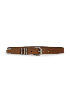 Lauren Ralph Lauren curea pentru femei, din piele intoarsa imagine