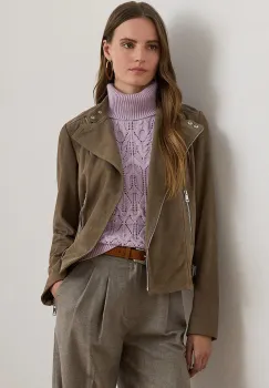 Lauren Ralph Lauren geaca biker de piele imagine