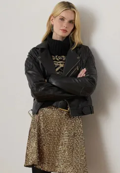 Lauren Ralph Lauren geaca de piele imagine