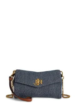 Lauren Ralph Lauren geanta crossbody pentru femei din denim imagine