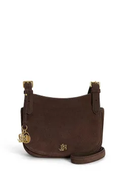 Lauren Ralph Lauren geanta crossbody pentru femei din piele intoarsa imagine