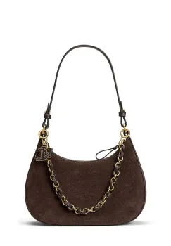 Lauren Ralph Lauren geanta crossbody pentru femei din piele intoarsa imagine