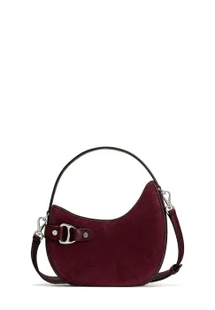 Lauren Ralph Lauren geanta de mana din piele intoarsa imagine