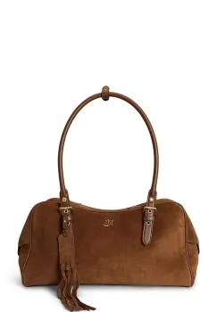 Lauren Ralph Lauren geanta shopper pentru femei din piele intoarsa imagine