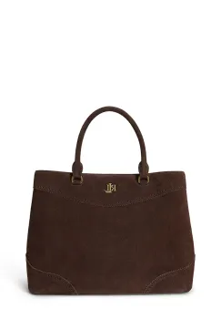 Lauren Ralph Lauren geanta shopper pentru femei din piele intoarsa imagine