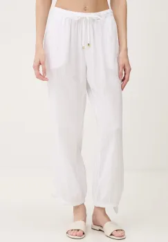 Lauren Ralph Lauren pantaloni drepti de femei din bumbac imagine