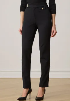 Lauren Ralph Lauren pantaloni slim fit pentru femei cu vascoza imagine
