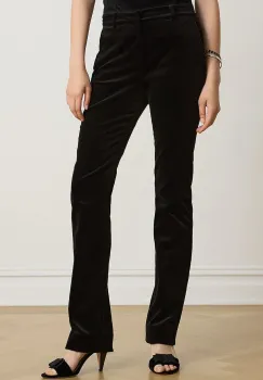 Lauren Ralph Lauren  pantaloni straight pentru femei din bumbac cu elastan imagine