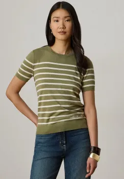 Lauren Ralph Lauren pulover cu maneca scurta pentru femei, cu modal imagine