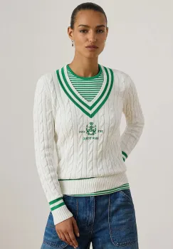 Lauren Ralph Lauren pulover de bumbac imagine