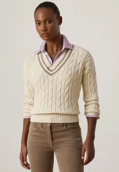 Lauren Ralph Lauren pulover de bumbac imagine