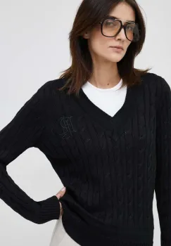 Lauren Ralph Lauren pulover pentru femei cu bumbac imagine