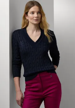 Lauren Ralph Lauren pulover pentru femei cu bumbac imagine