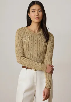 Lauren Ralph Lauren pulover pentru femei, cu bumbac imagine
