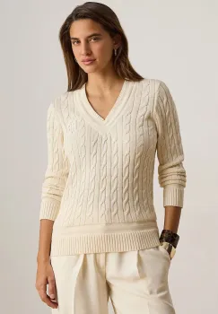 Lauren Ralph Lauren pulover pentru femei cu bumbac imagine
