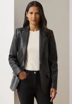 Lauren Ralph Lauren sacou pentru femei din piele imagine