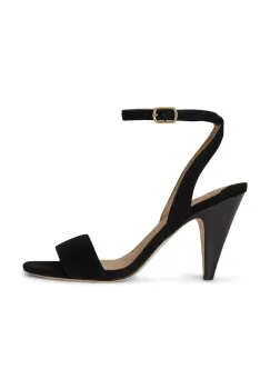 Lauren Ralph Lauren sandale cu toc inalt din piele Gracy imagine