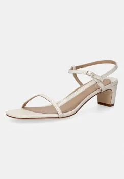 Lauren Ralph Lauren sandale cu toc jos din piele Lainee Md Hl imagine