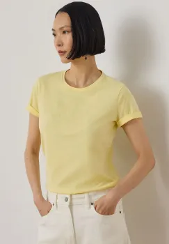 Lauren Ralph Lauren tricou basic pentru femei, din bumbac imagine