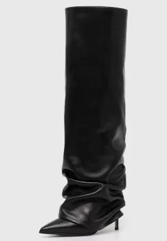 Le Silla ghete de piele Stivale Andy femei, culoarea negru, cu toc cui, 2030A100R1PPGLO001 imagine