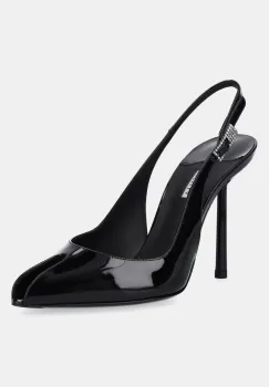 Le Silla pantofi cu toc Chanel Clivage culoarea negru, 5305D090BXPPKAB001 imagine