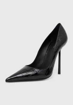 Le Silla pantofi cu toc Deco Bella culoarea negru, 4215C100BLPPLYL001 imagine