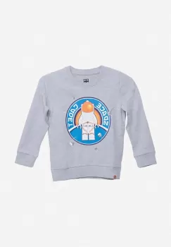 Lego bluza copii culoarea albastru marin, cu imprimeu imagine