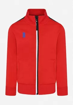 Lego bluza copii culoarea rosu, cu imprimeu, Bluza Lego Wear Lwsefrit Full Zip 211 11010404 207 imagine