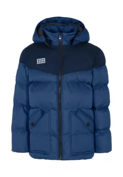 Lego geaca copii culoarea albastru marin imagine