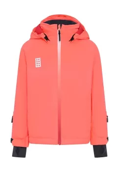 Lego geaca de schi pentru copii culoarea rosu imagine