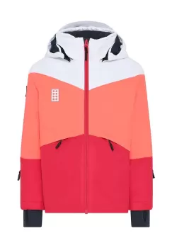 Lego geaca de schi pentru copii culoarea rosu imagine