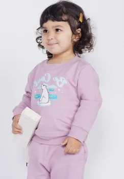 Lego hanorac de bumbac pentru copii LWSCOPE 600 culoarea violet, cu imprimeu, 12011361 imagine