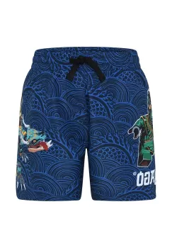 Lego pantaloni scurti de baie copii culoarea albastru marin imagine