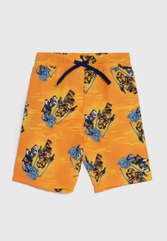 Lego pantaloni scurti de baie copii culoarea portocaliu imagine