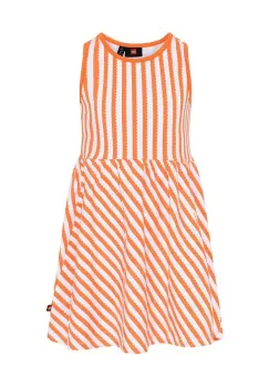 Lego rochie fete culoarea portocaliu, mini, evazati imagine