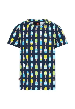 Lego tricou copii culoarea albastru marin, modelator imagine