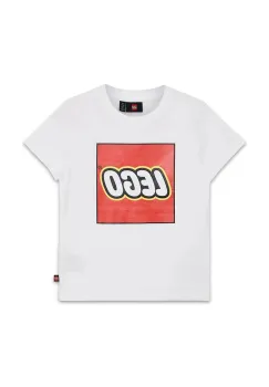 Lego tricou de bumbac pentru copii LWTANO 631 culoarea alb, cu imprimeu, 12011363 imagine