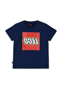 Lego tricou de bumbac pentru copii LWTANO 631 culoarea albastru marin, cu imprimeu, 12011363 imagine