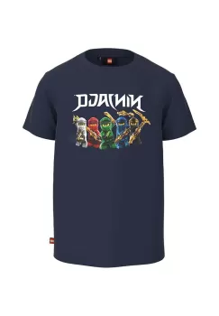 Lego tricou de bumbac pentru copii x Ninjago culoarea albastru marin imagine